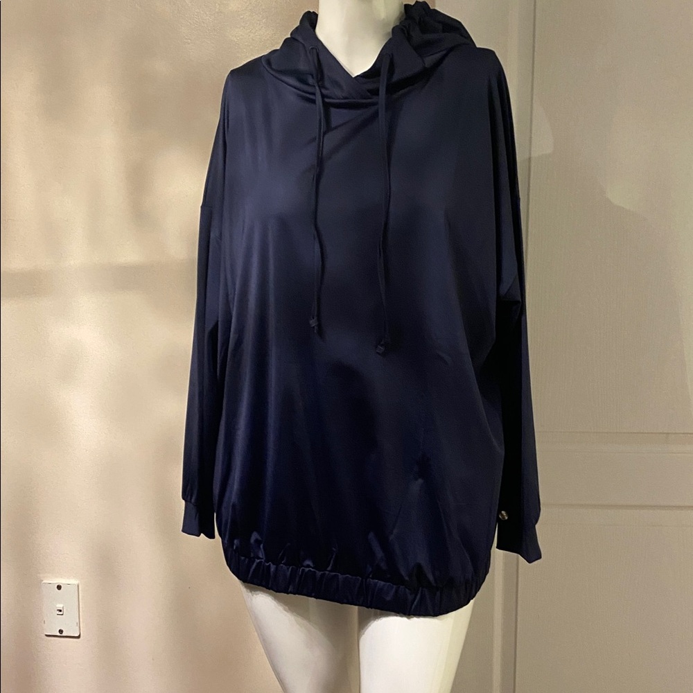 Yesta Navy Blue with hoodie pullover - Picture 3 of 10